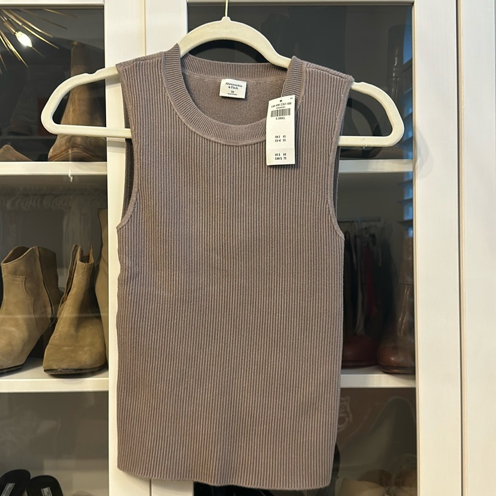 Nwt Abercrombie Top Xs Ribbed - image 1
